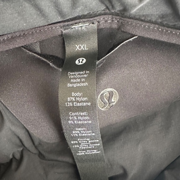 Lululemon Navigation Stretch Down Vest Size XXL Black-Great - Picture 3 of 3